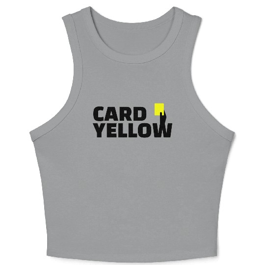 Yellow card Crop Tank Top