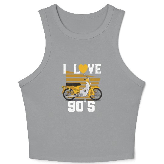 1990's 90s I Heart Nineties I Love the 90's Old Crop Tank Top