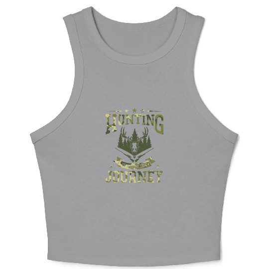Deer Hunting Wild Animal Hunting Season Shooting Crop Tank Top