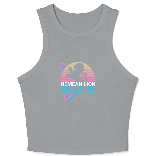 Nemean Lion Mythical Creature Ancient Greek Mythol Crop Tank Top