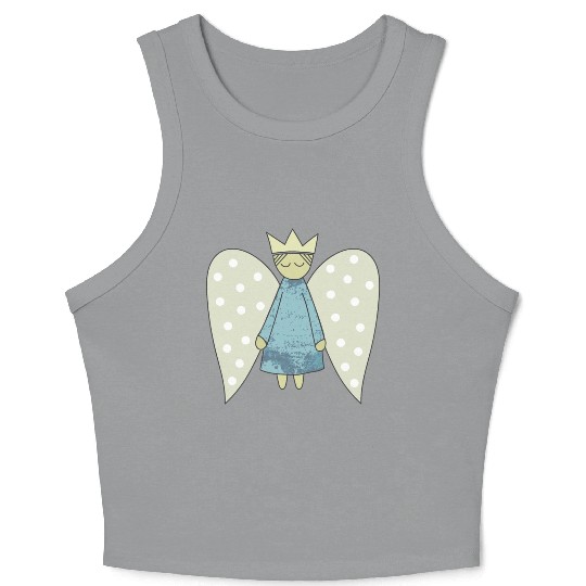 The Flight of the Christmas Angel Crop Tank Top