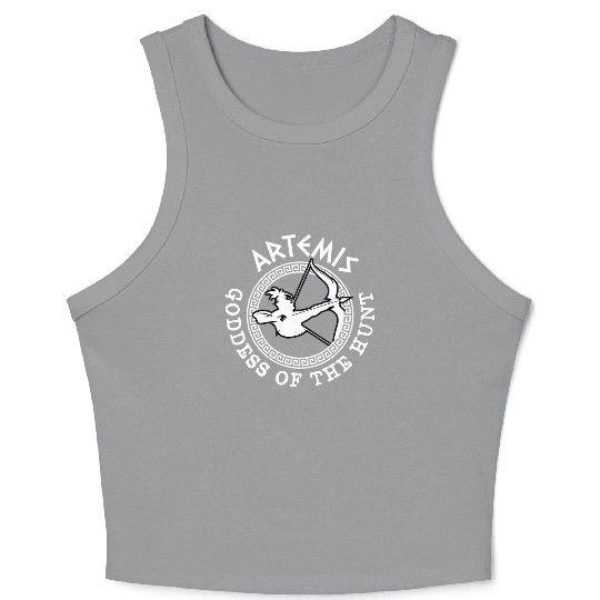 Artemis God, Greek God Crop Tank Top