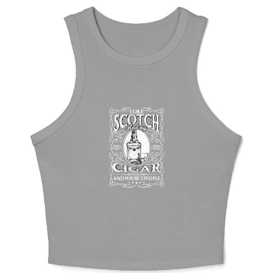 Irish Whiskey Scotch Drinker Alcohol Drinking Crop Tank Top