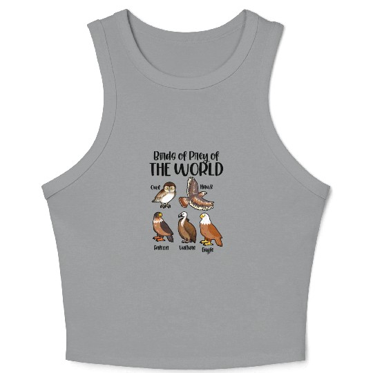 Birds of Prey Of The World Crop Tank Top