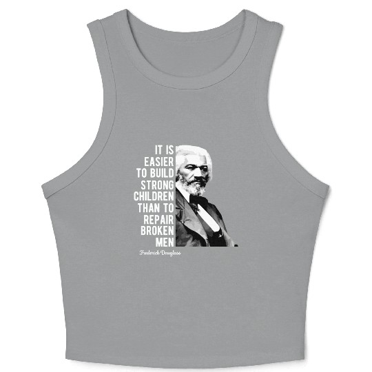 Frederick Douglass Quote For Black History Month Crop Tank Top