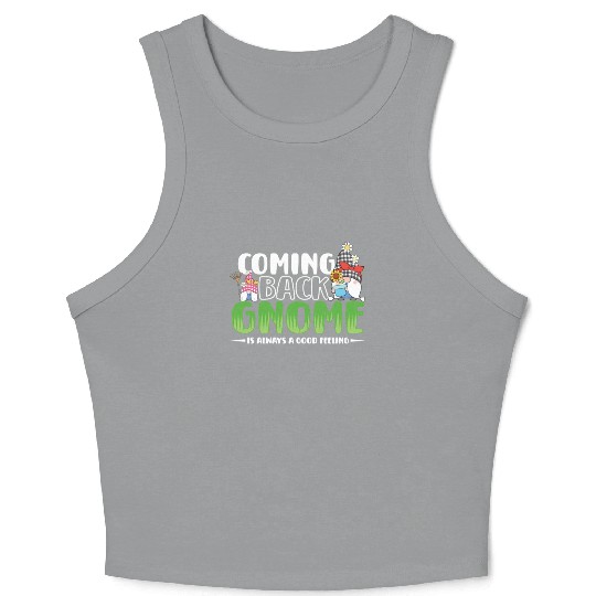 Garden Gnomes Gnome Lover Funny Gnome Gardening Crop Tank Top