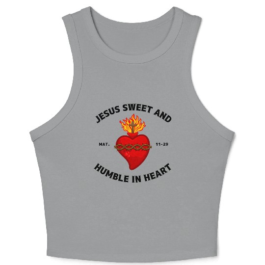 Sacred Heart of Jesus Crop Tank Top