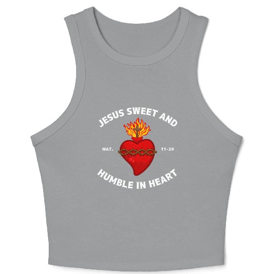 Sacred Heart of Jesus Christ Crop Tank Top