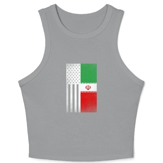 Iran Design for proud Iranian Americans Crop Tank Top
