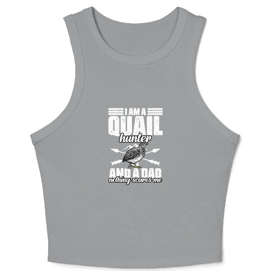 Funny Quail Hunting Hobby Northern Bobwhite Quail Crop Tank Top
