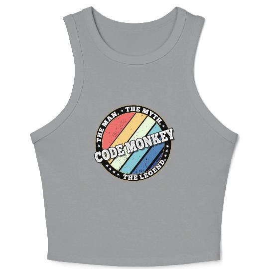 Code Monkey. The man. The myth. The legend. Crop Tank Top