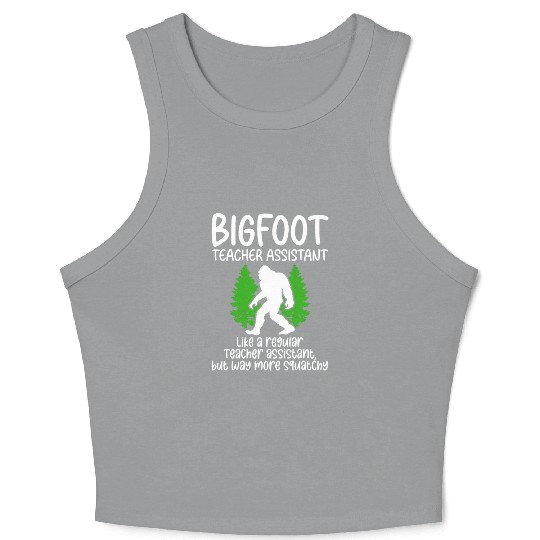 Bigfoot Party Supplies Bigfoot Teacher Assistant Crop Tank Top
