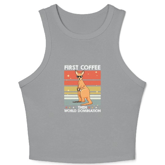 Kangaroo Coffee Crop Tank Top