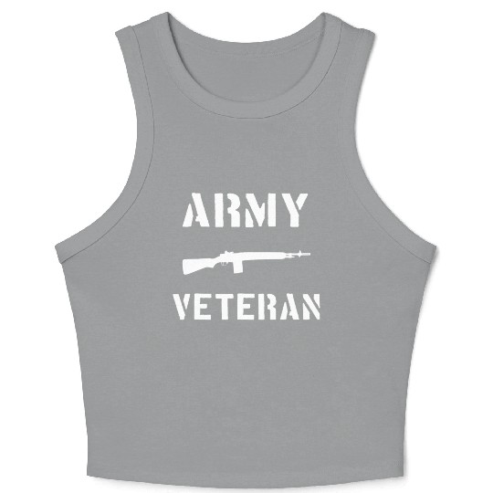 US Army Veteran M14 Rifle Crop Tank Top