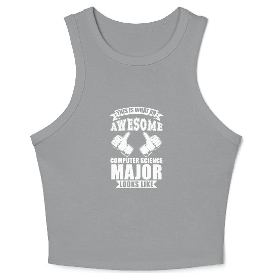 Computer Science Major Crop Tank Top
