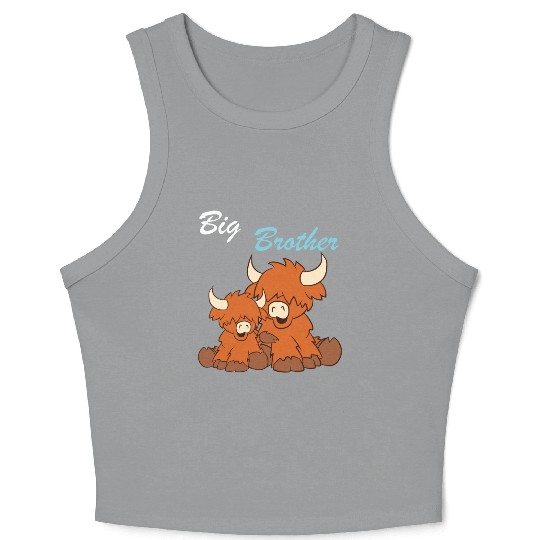 Highland Cattle - Big Brother Crop Tank Top