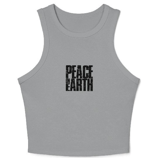 Peace on Earth - planet Crop Tank Top