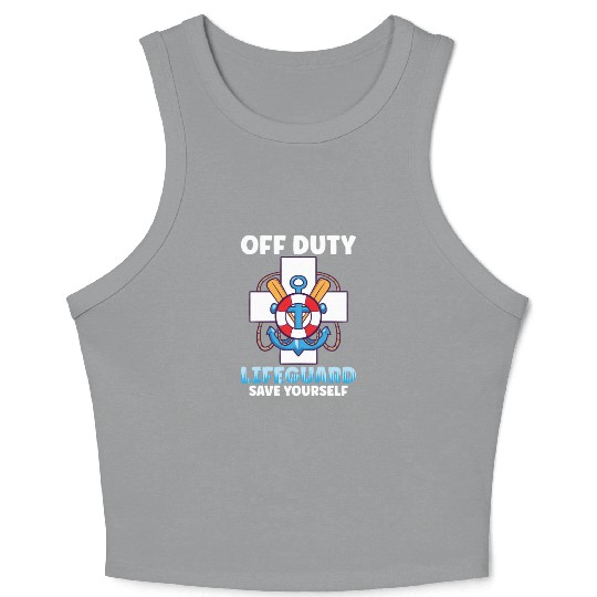 Swimmer Scuba Diving Lifeguard Water Sport Crop Tank Top