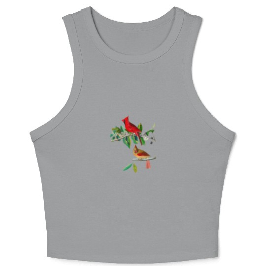 Cardinal Grosbeak from Birds of America Crop Tank Top