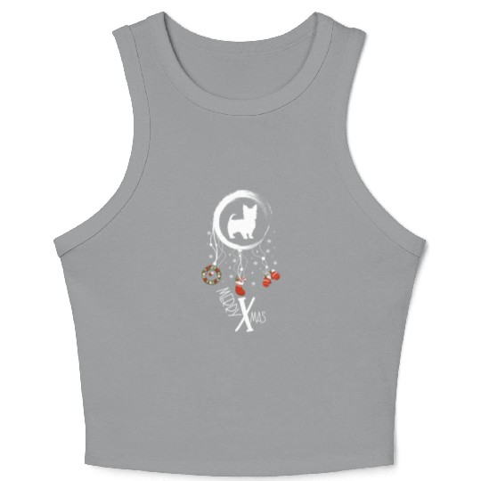 dog dreamcatcher Christmas Yorkshire Terrier Crop Tank Top