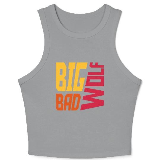 big bad wolf quote Crop Tank Top
