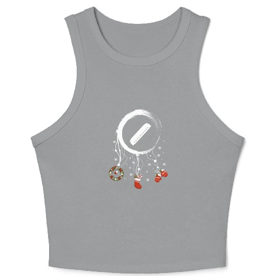 musical instrument dreamcatcher Christmas Harmonic Crop Tank Top