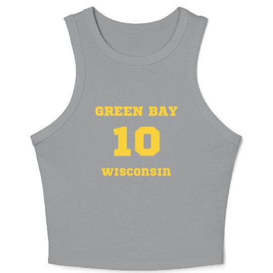 GREEN BAY WISCONSIN vintage distressed football Crop Tank Top