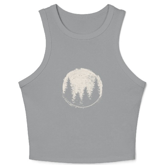 Love Forest Love Fun Design For Nature Fans Crop Tank Top