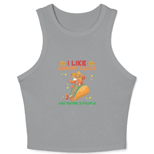 Shrimp Tacos Crop Tank Top
