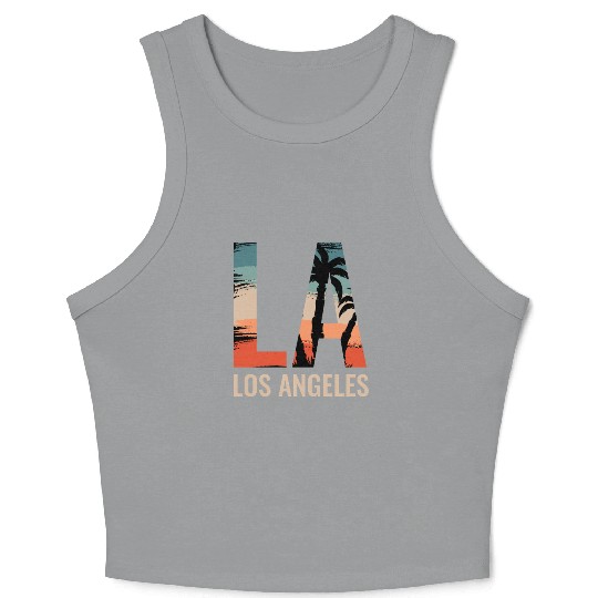 Los Angeles LA California Gift Crop Tank Top