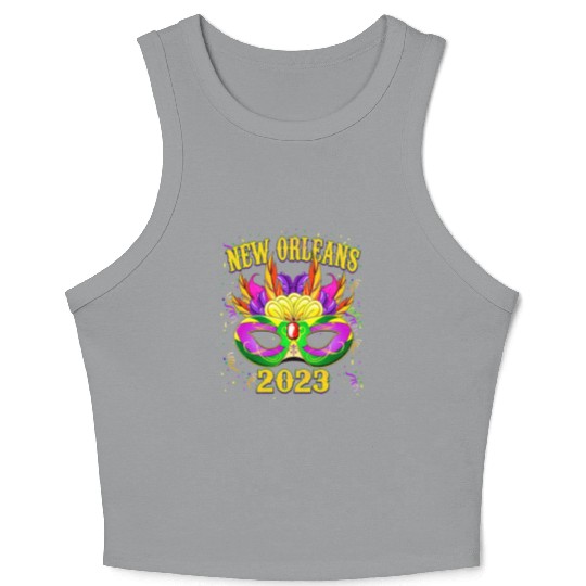 New Orleans Mardi Gras 2023 Crop Tank Top