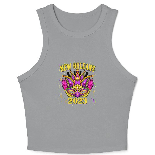 New Orleans 2023 Mardi Gras Festival Crop Tank Top