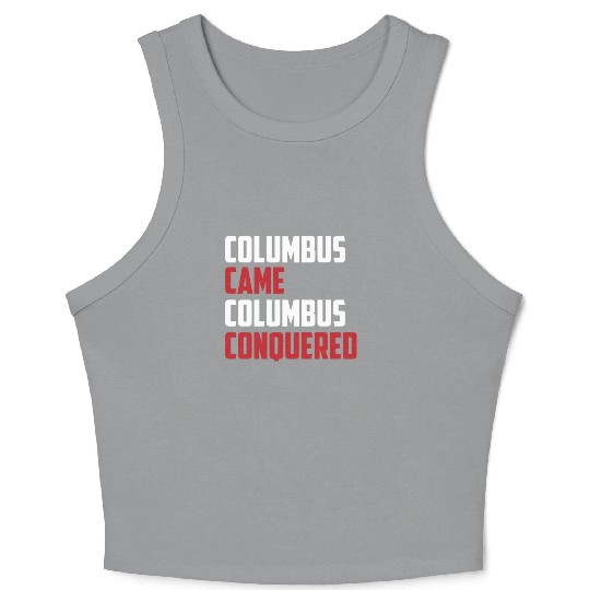 Columbus Day 1492 Crop Tank Top