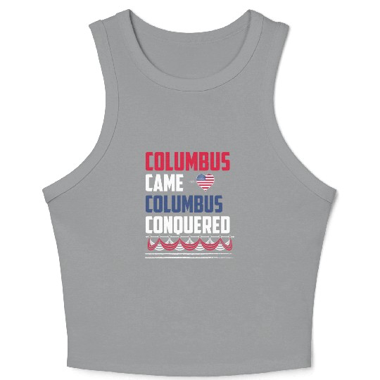 Columbus Day 1492 Crop Tank Top