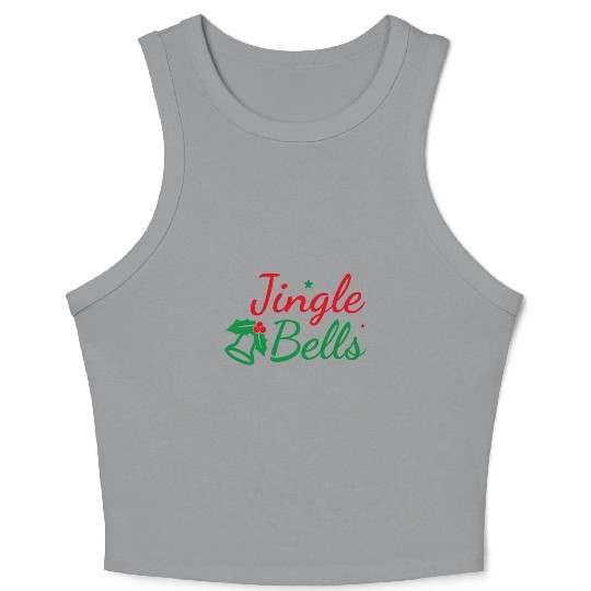 Jingle Bells - Marry Christmas Crop Tank Top
