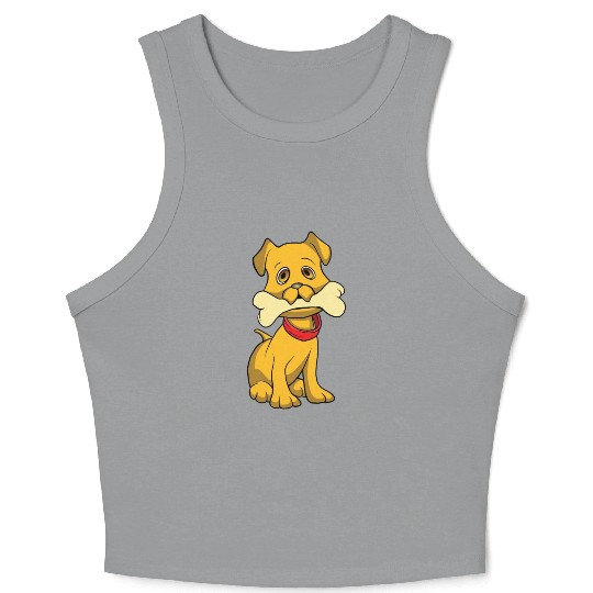 Golden Retriever Cute Puppy Dog Pet Lover Gifts Crop Tank Top
