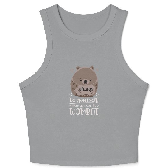 Combat Wombat For A Wombats Lover Crop Tank Top