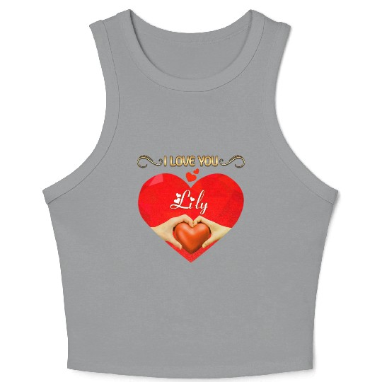 I love you Lily Crop Tank Top