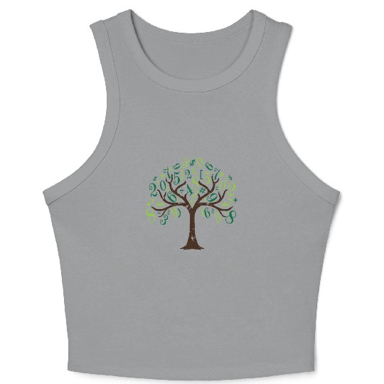 Math Tree Math Tree Mathematics Crop Tank Top