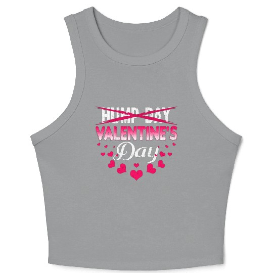 funny valentines day hump day Crop Tank Top