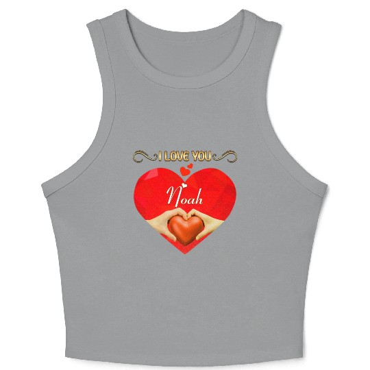 I love you Noah Crop Tank Top