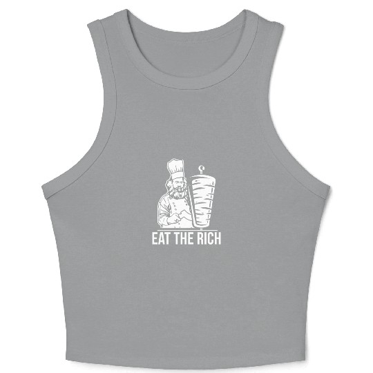 Eat the rich Karl Marx economist Crop Tank Top