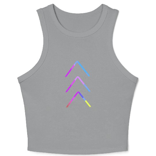 Down Syndrome Awareness 3 Arrow Support Crop Tank Top