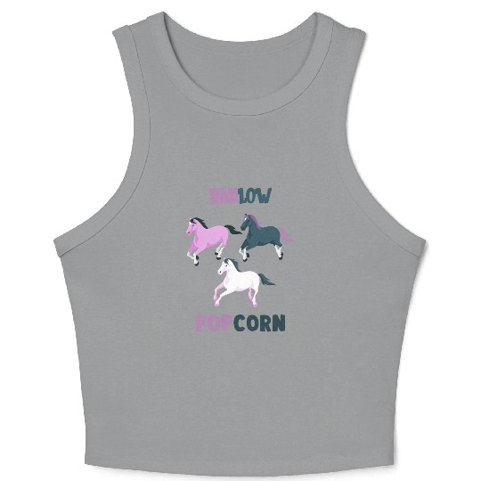 Harlow And Popcorn Merch Popcorn The Pony Crop Tank Top