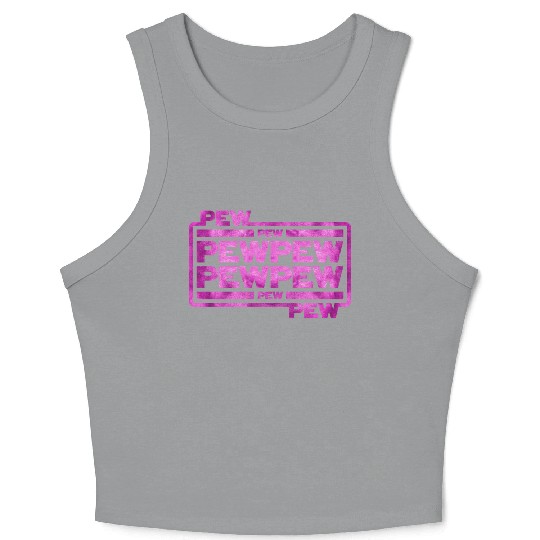 Pew Pew Pew Crop Tank Top