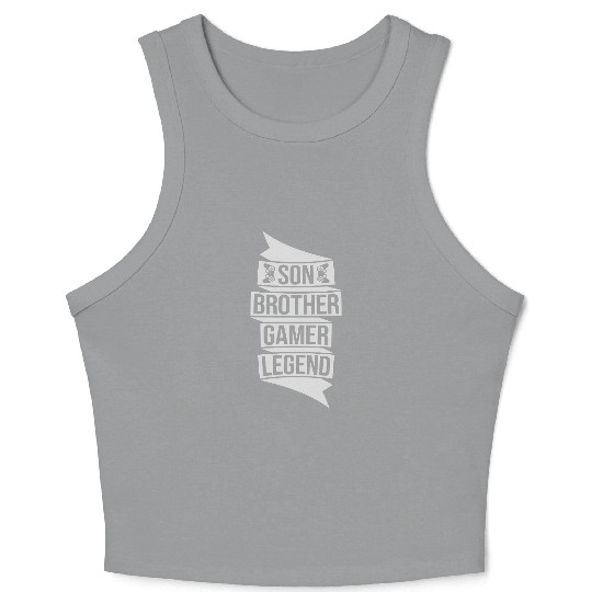 son brother gamer legend Crop Tank Top