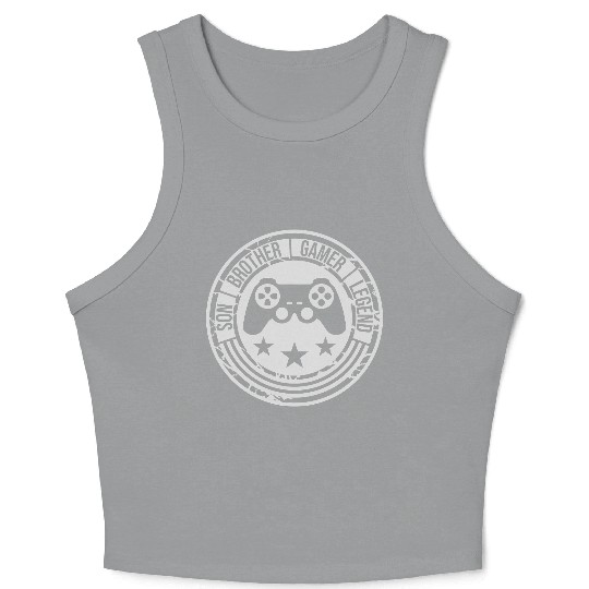 son brother gamer legend Crop Tank Top
