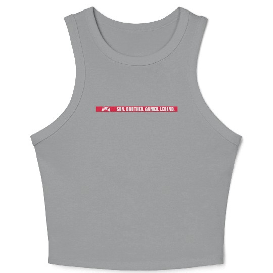 son brother gamer legend Crop Tank Top