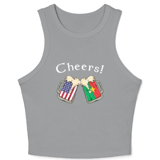 Burkinabe American Grown Country Cheers Beer Drink Crop Tank Top