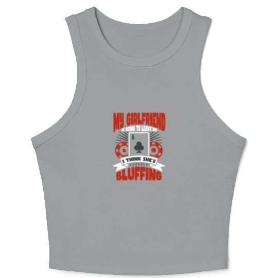 Poker Casino Poker Player Gambling Roulette Gift Crop Tank Top